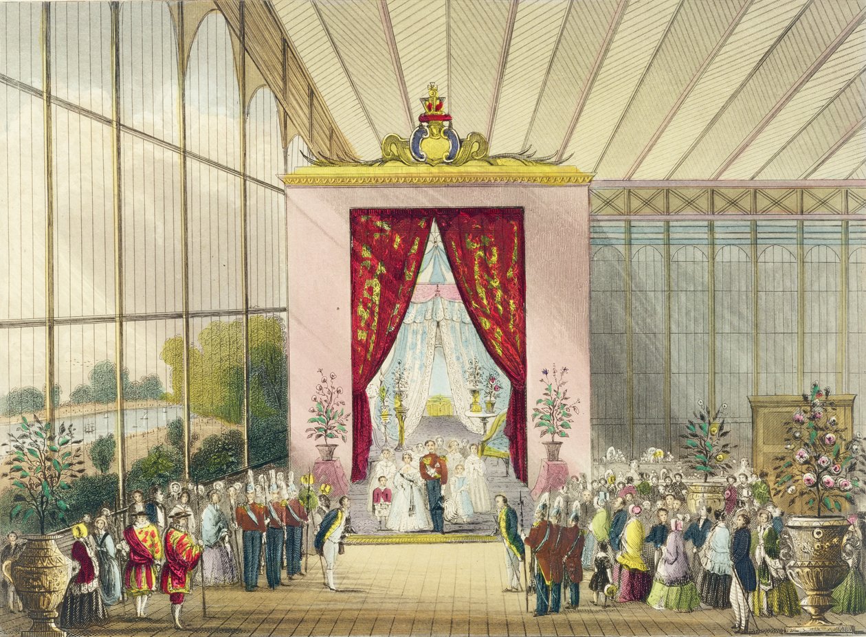 Große Ausstellung, 1851: Boudoir Ihrer Majestät, von Chevanne, veröffentlicht von Read & Co. von English School
