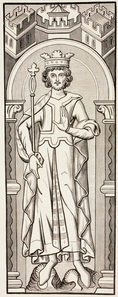 König Philipp III. von Frankreich, um 1880 von English School