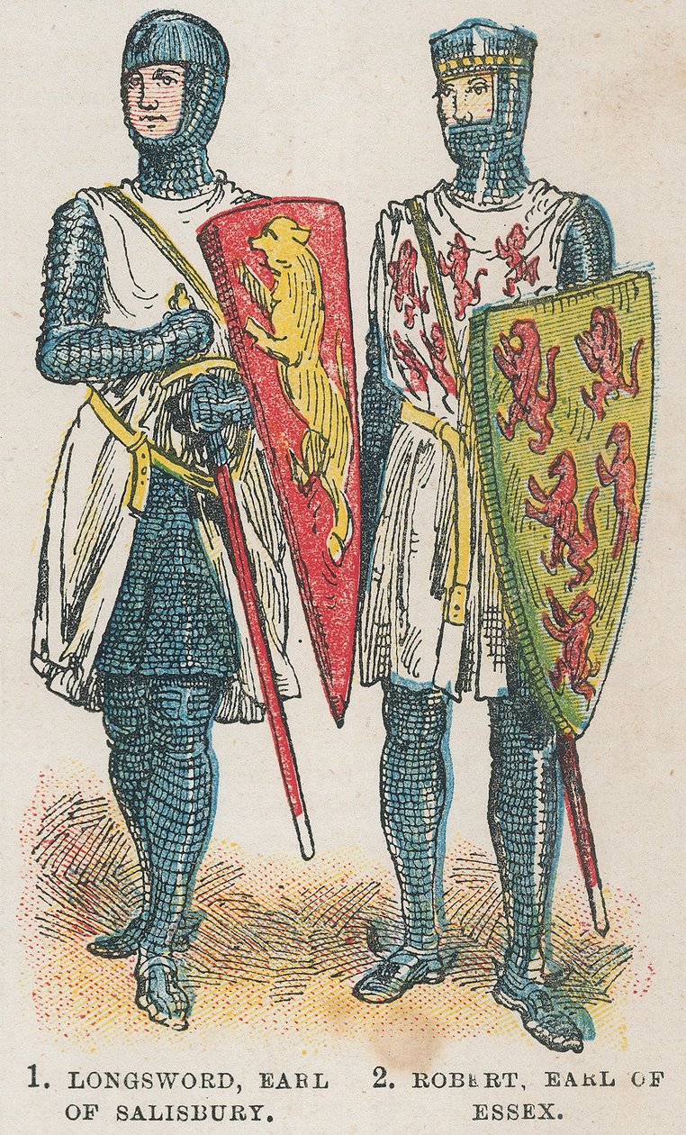 Langschwert, Earl of Salisbury; Robert, Earl of Essex von English School