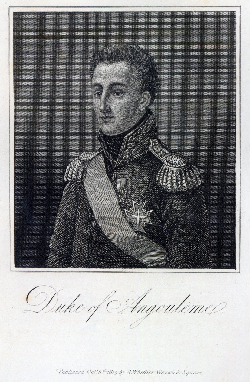 Louis-Antoine de Bourbon (1775-1844) Herzog von Angoulême von English School