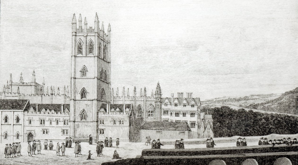 Magdalen College, Oxford im 17. Jahrhundert von English School