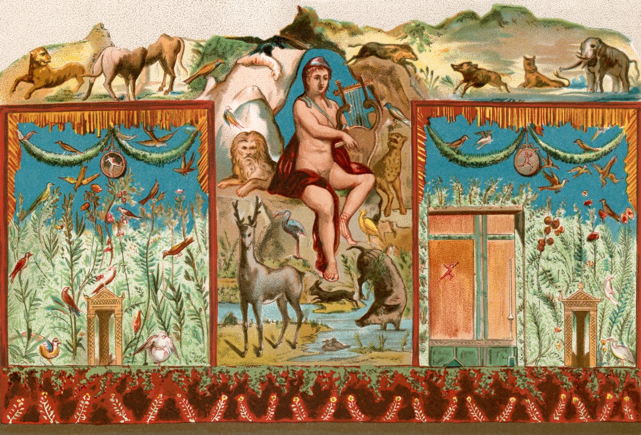 Orpheus bezaubert die Tiere von English School