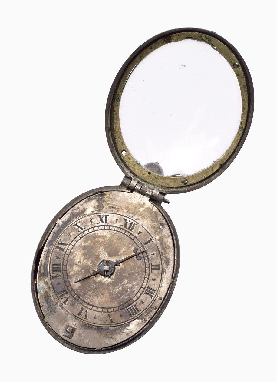 Ovale Puritaner-Uhr, ca. 1650 von English School