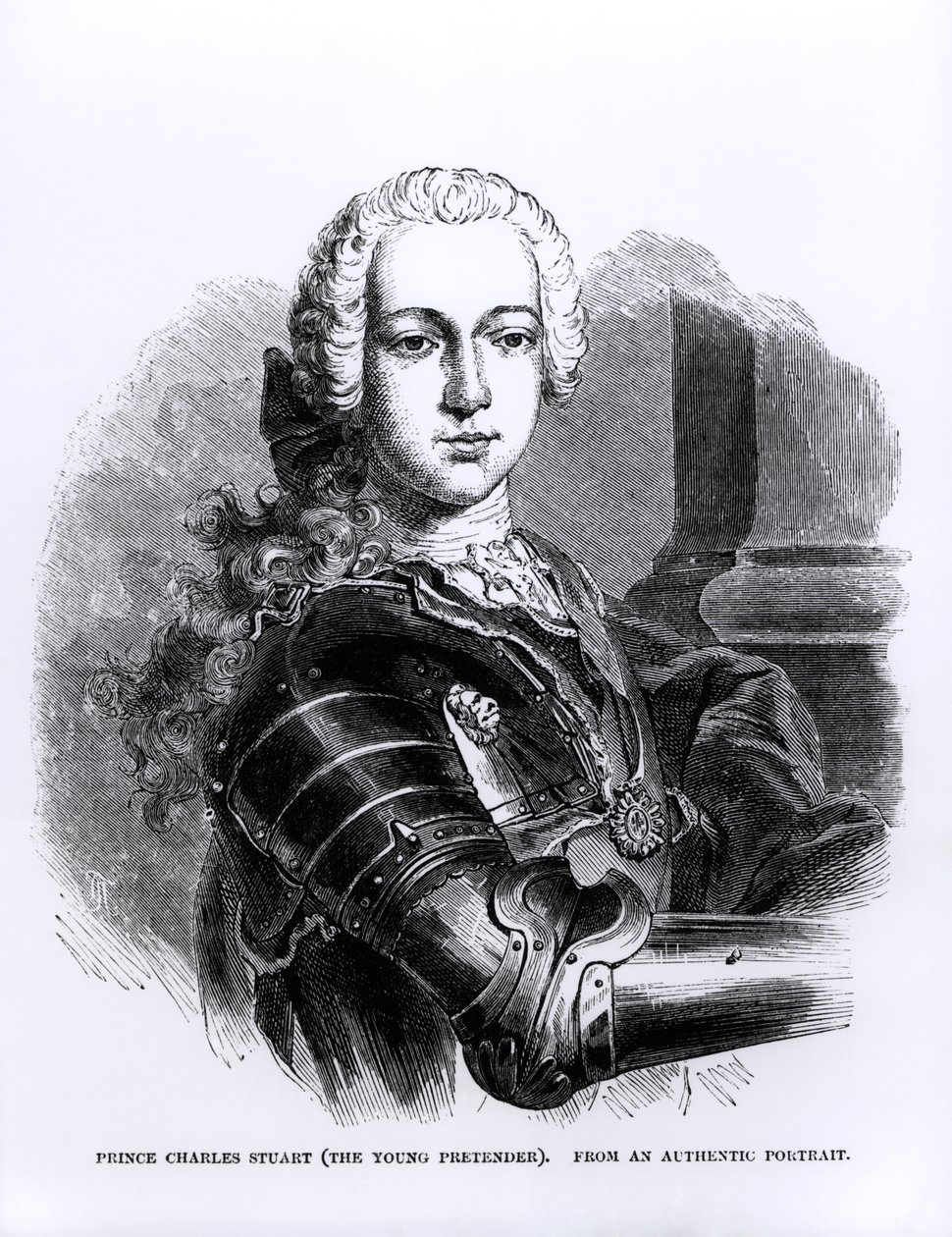 Porträt von Prinz Charles Edward Stuart (1720-88) Der Junge Prätendent von English School