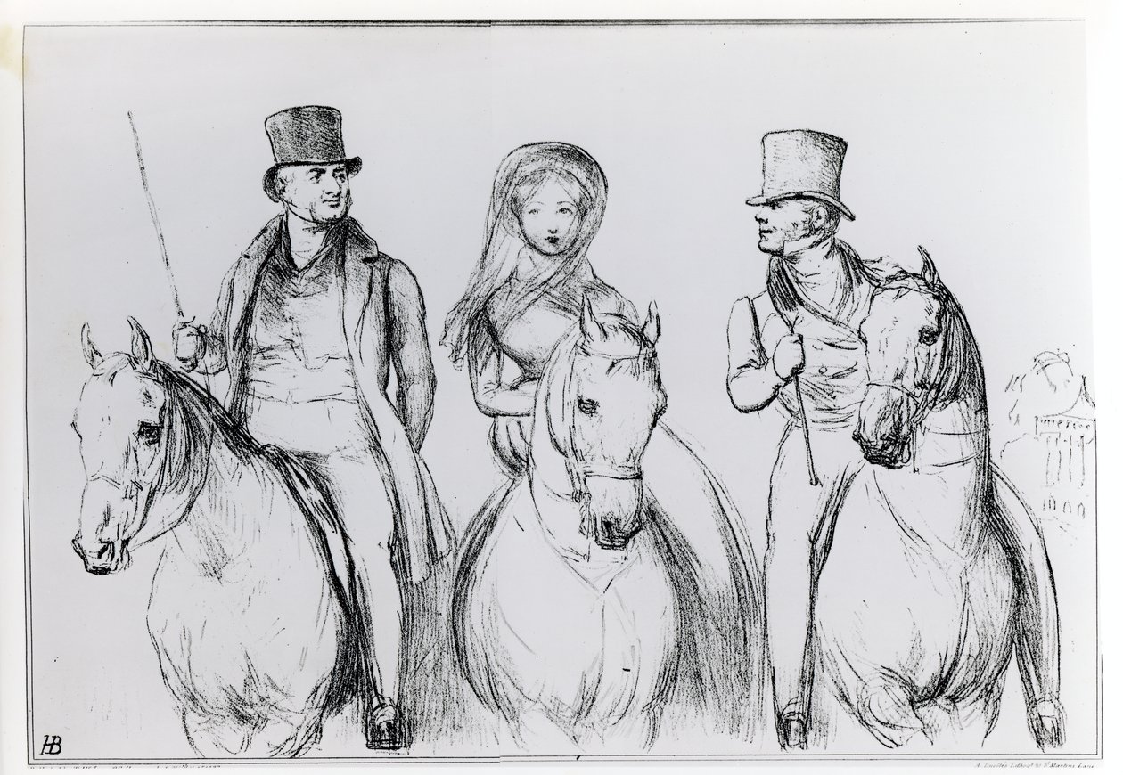 Königin Victoria, Lord Melbourne und Lord Russell von English School