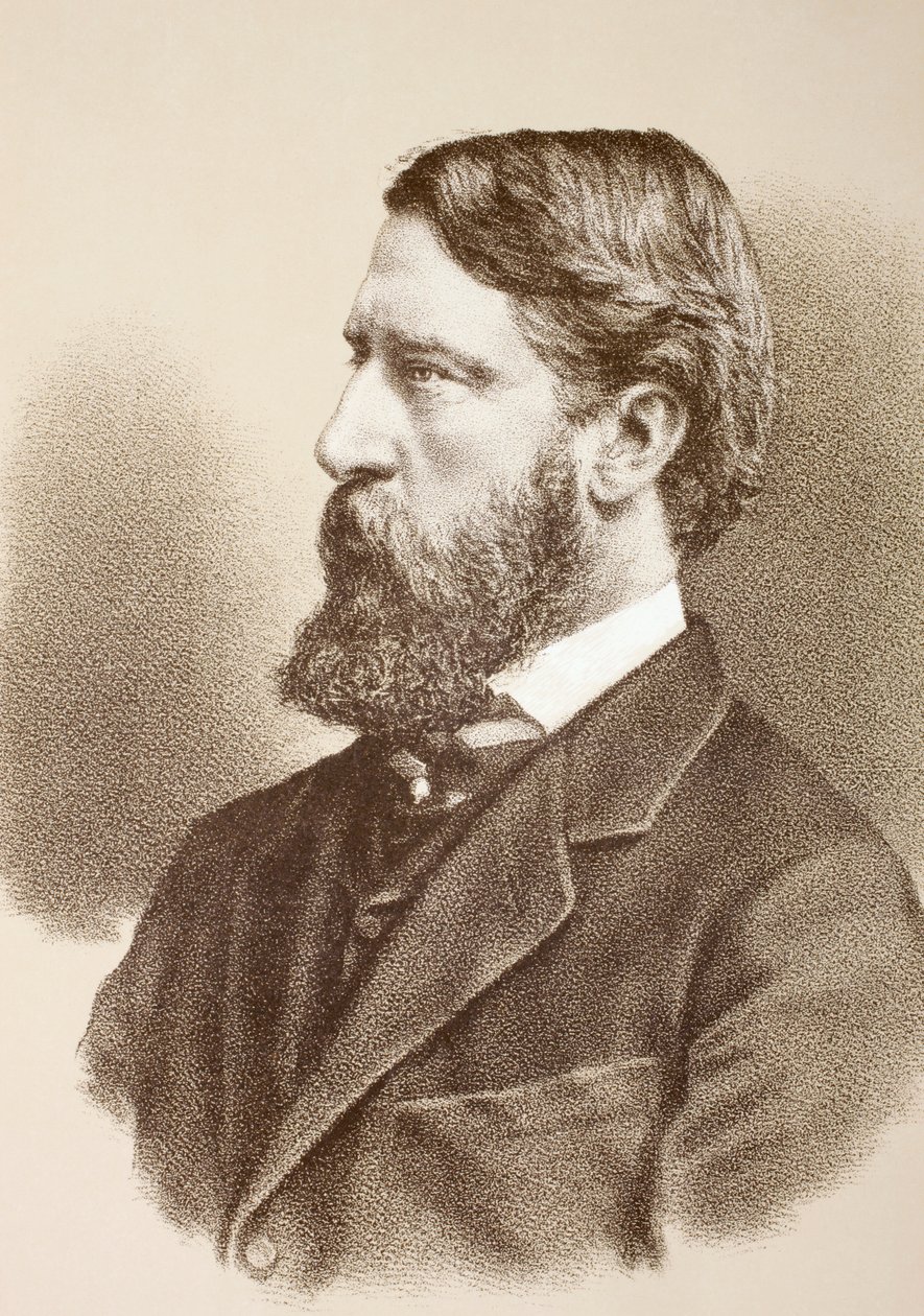 Spencer Compton Cavendish, 8. Herzog von Devonshire, ca.1890 von English School