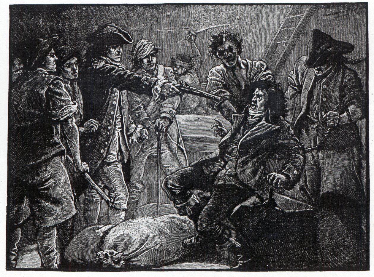 Die Gefangennahme von Wolfe Tone im Jahr 1798 von English School