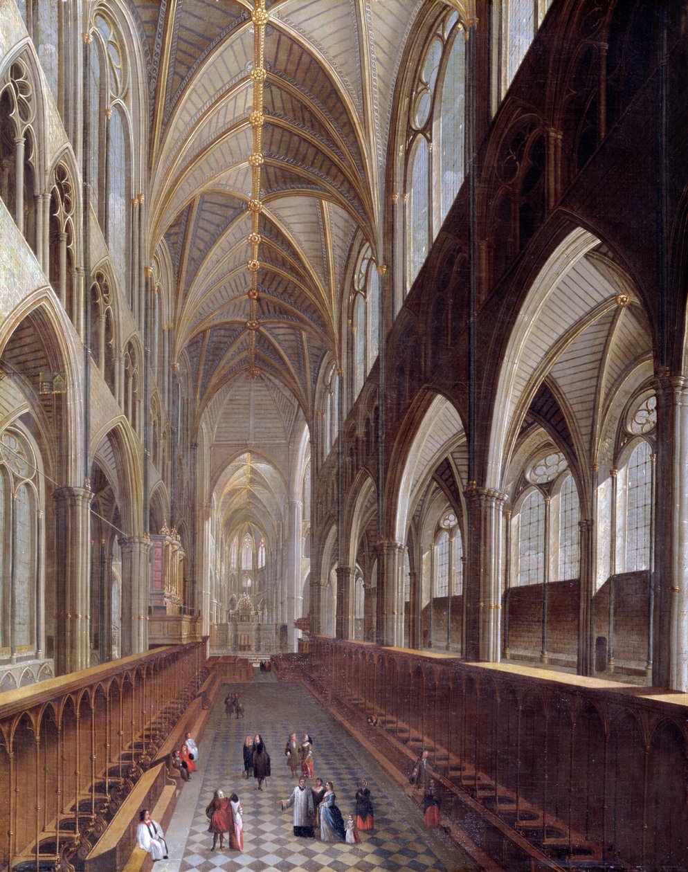 Das Innere der Westminster Abbey von English School