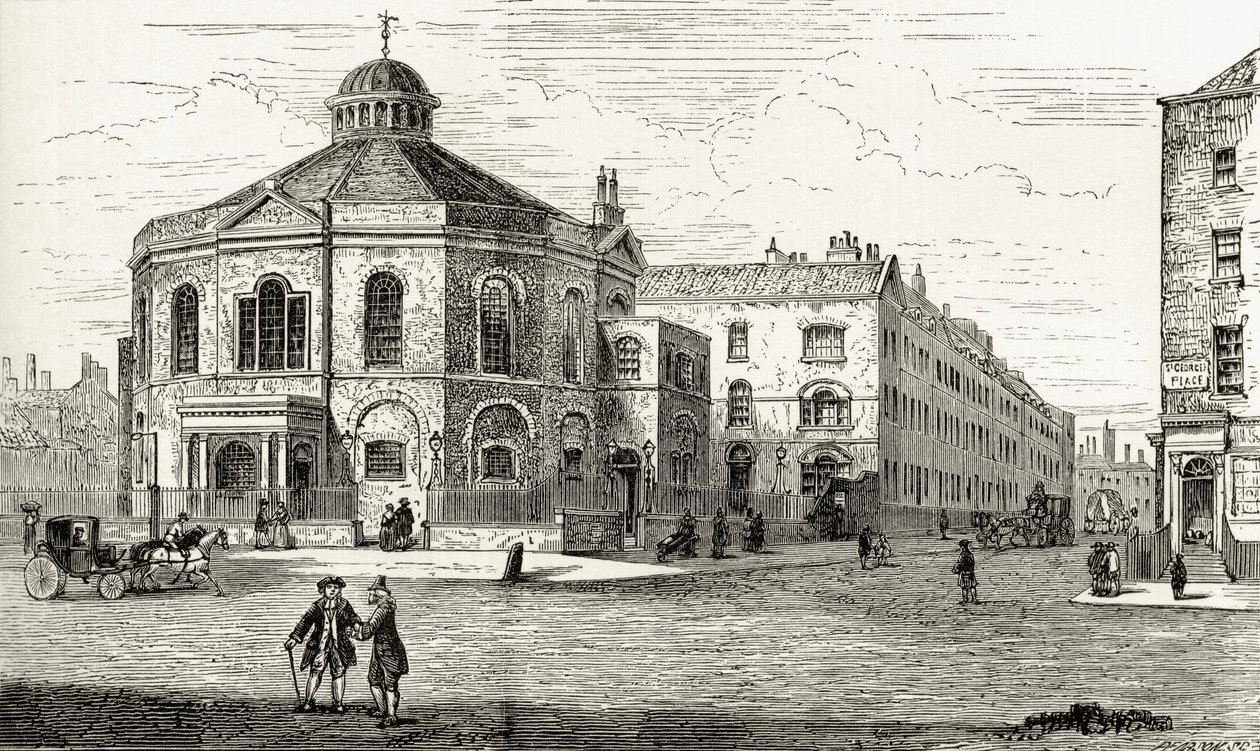 Die Surrey-Kapelle, Blackfriars Road, Southwark, aus 