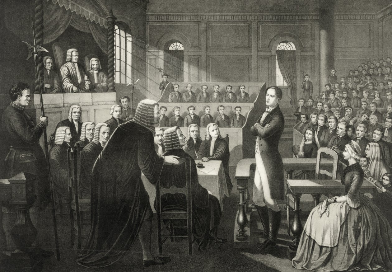 Der Prozess des irischen nationalistischen Rebellenführers Roibeard Eimeid von English School