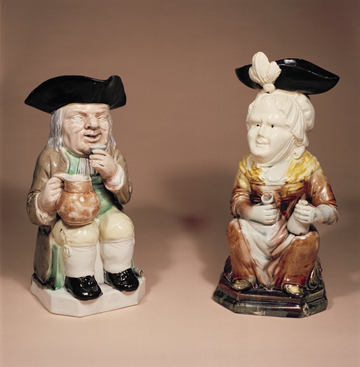 Toby-Krug und Martha Gunn-Krug von R. Wood, ca. 1770 von English School