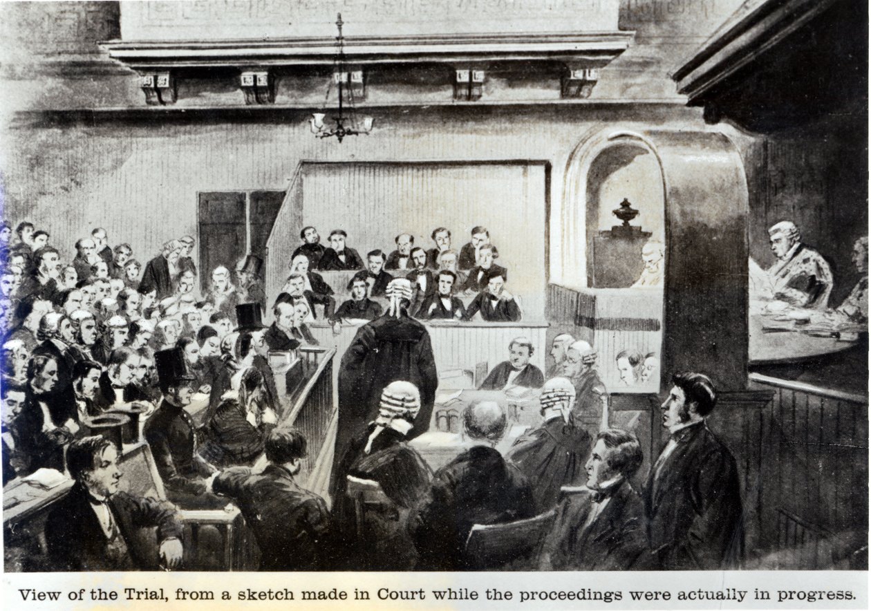 Prozess von Madeleine Smith, 1857 von English School