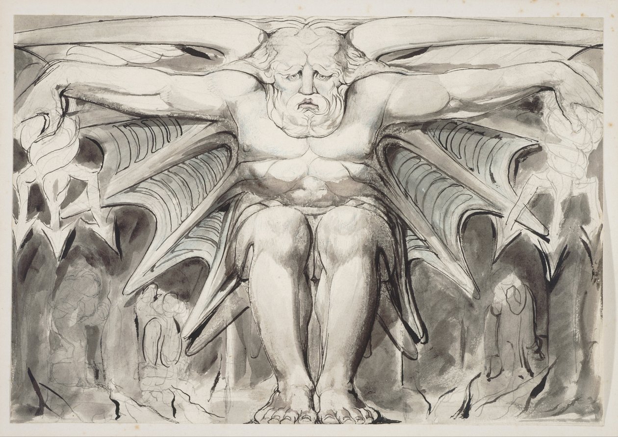 Eine zerstörende Gottheit von William Blake