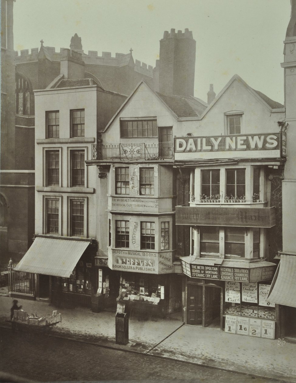 Fleet Street 185, City of London, 1884 von English Photographer