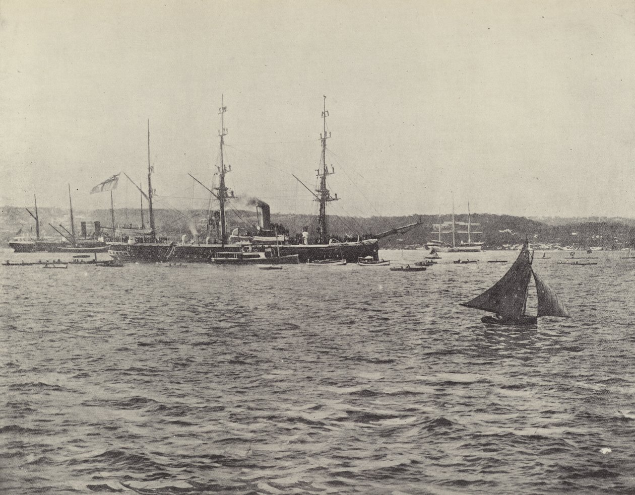 Abfahrt der HMS Calliope von English Photographer