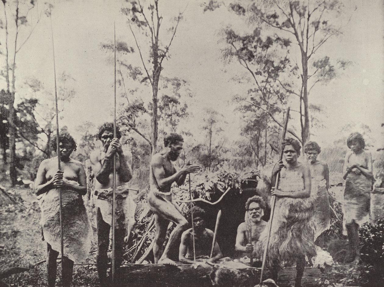 Gruppe von Queensland Aborigines von English Photographer