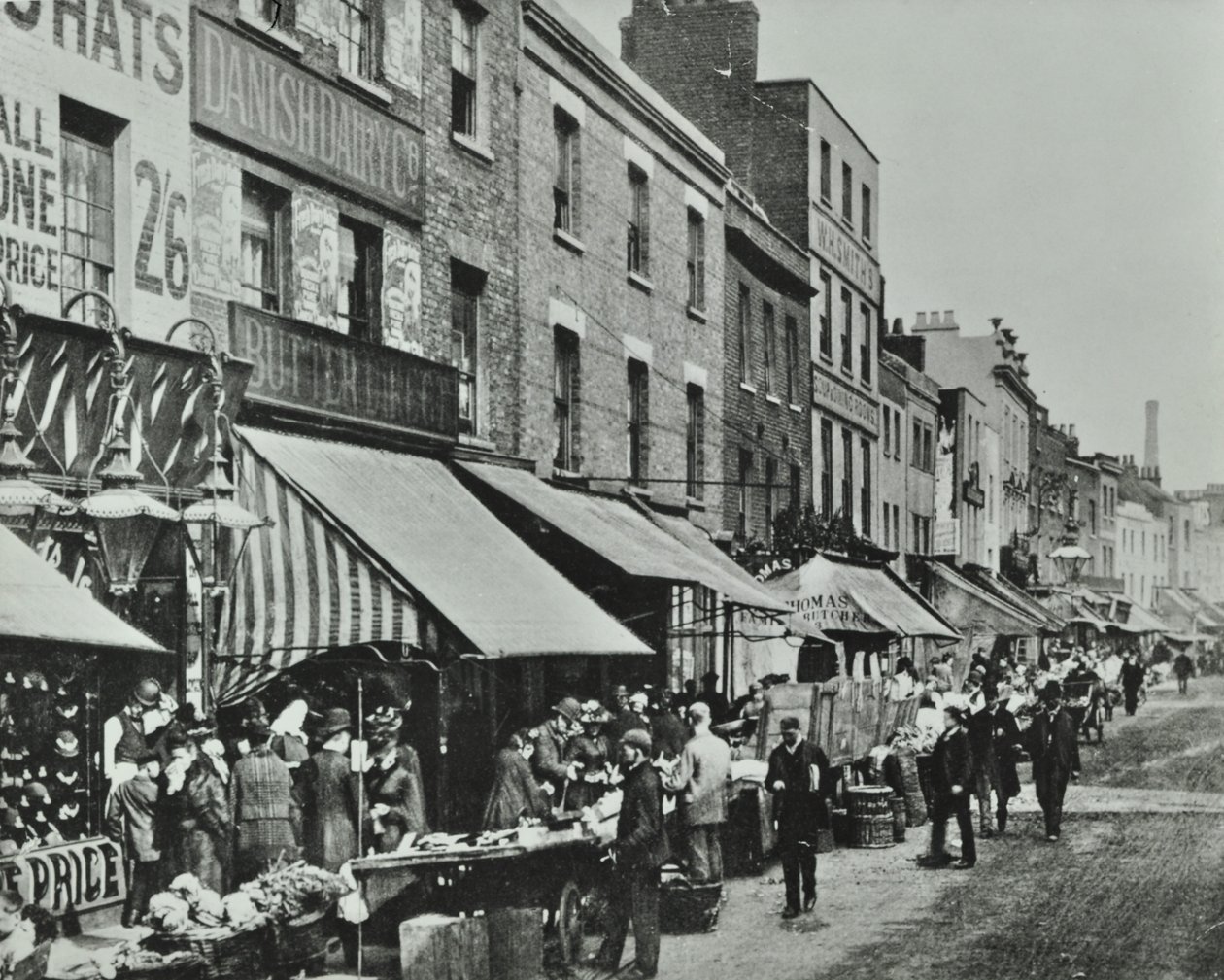 Lower Marsh: Blick nach Osten, 1896 von English Photographer