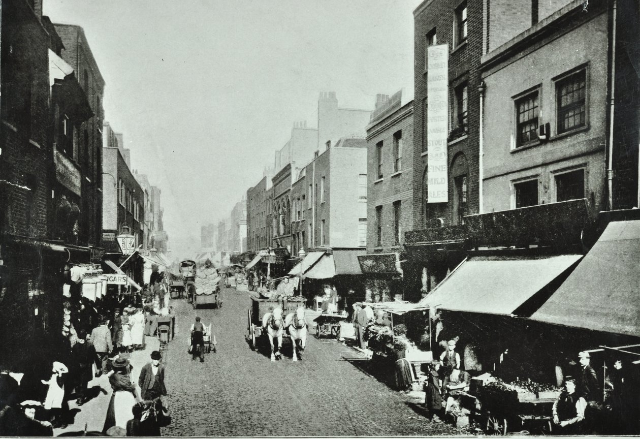Pitfield Street: Blick nach Norden, 1895 von English Photographer