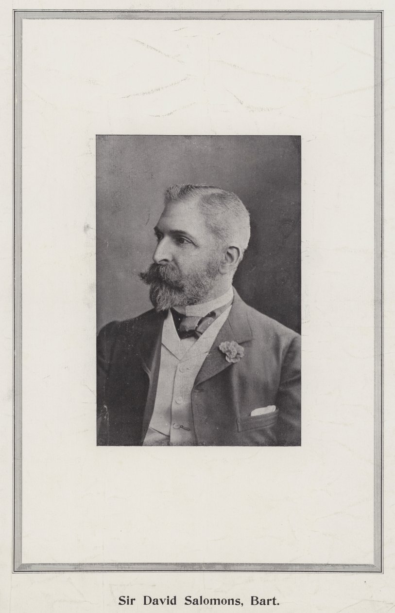 Sir David Salomons, Baronet von English Photographer