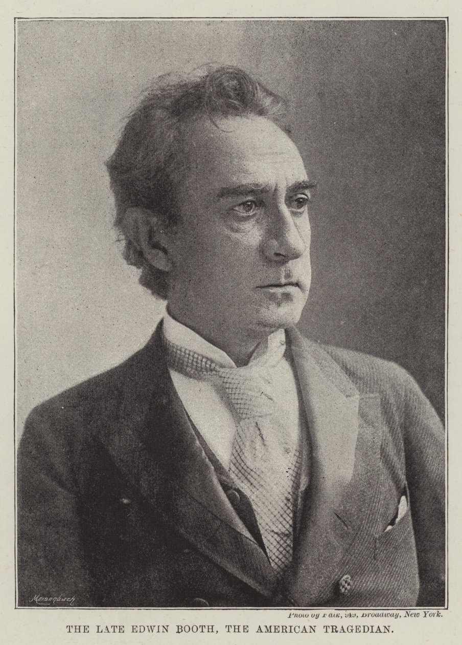 Der verstorbene Edwin Booth, der amerikanische Tragöde von English Photographer