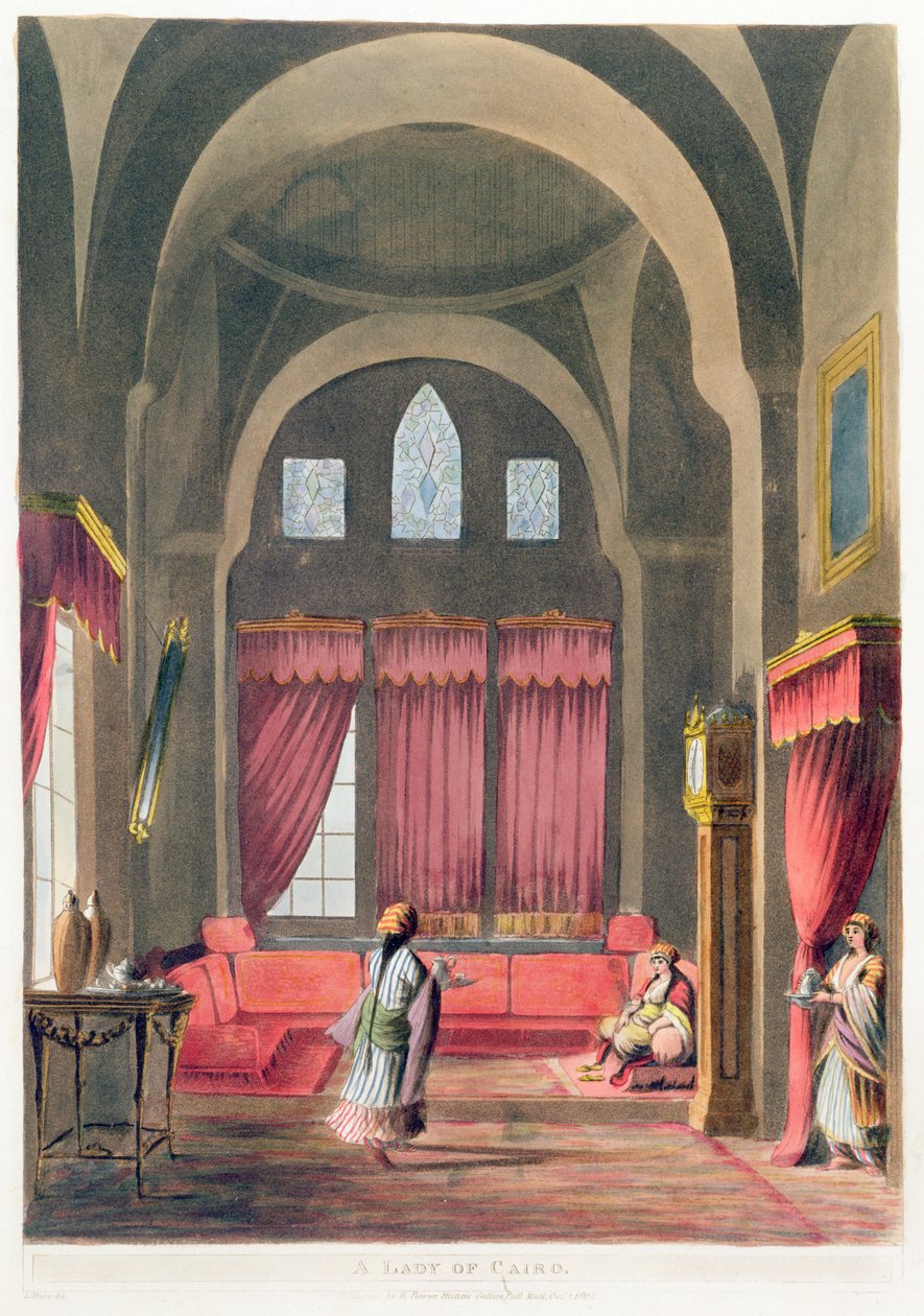 Eine Dame in Kairo, 1802 von English School