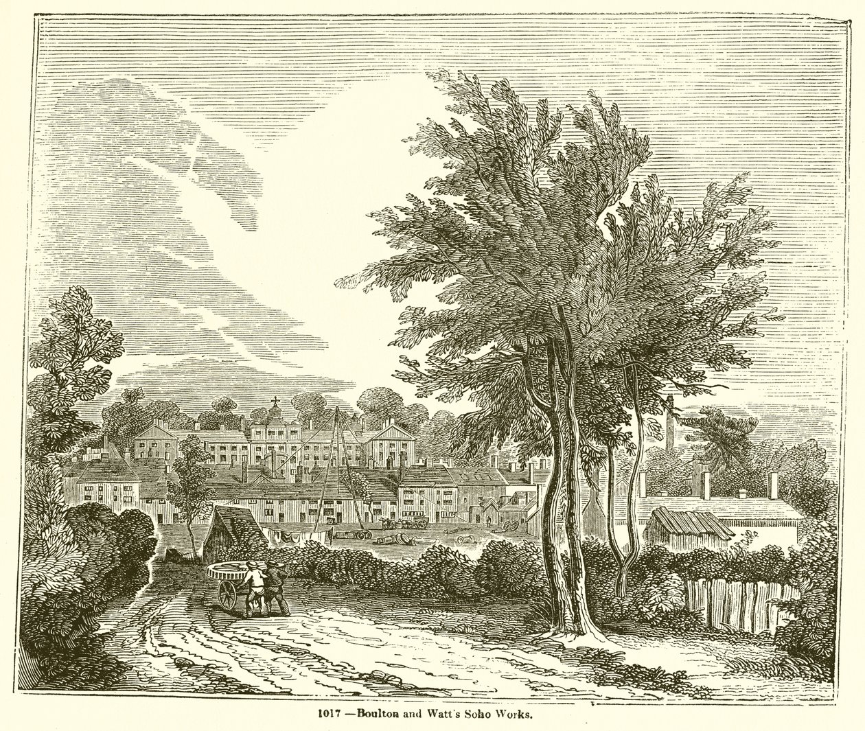 Boulton und Watts Soho-Werke von English School