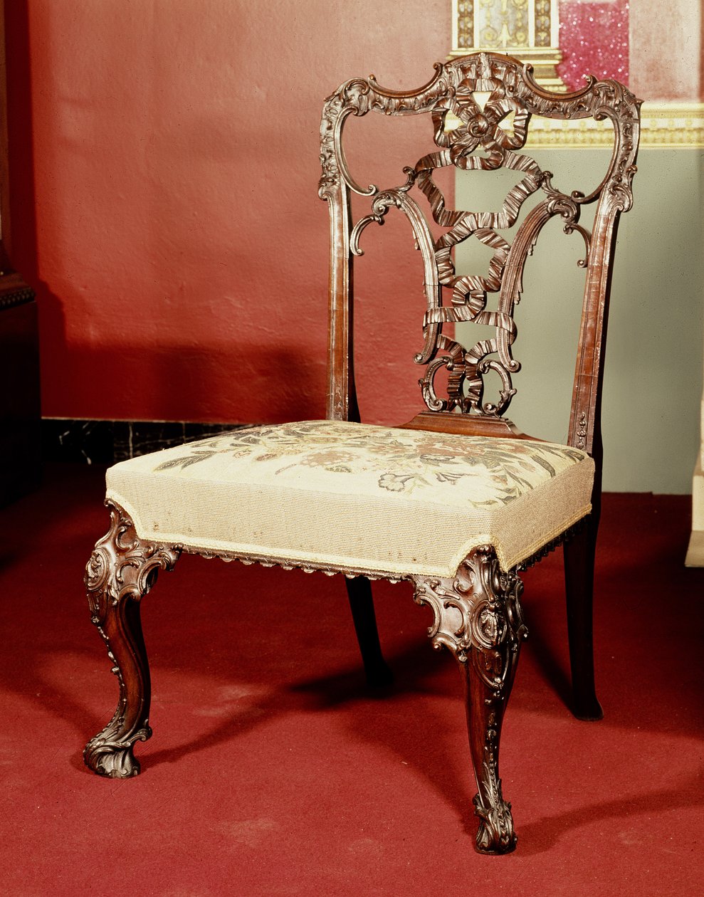 Stuhl, Chippendale Director Design, ca. 1760 von English School