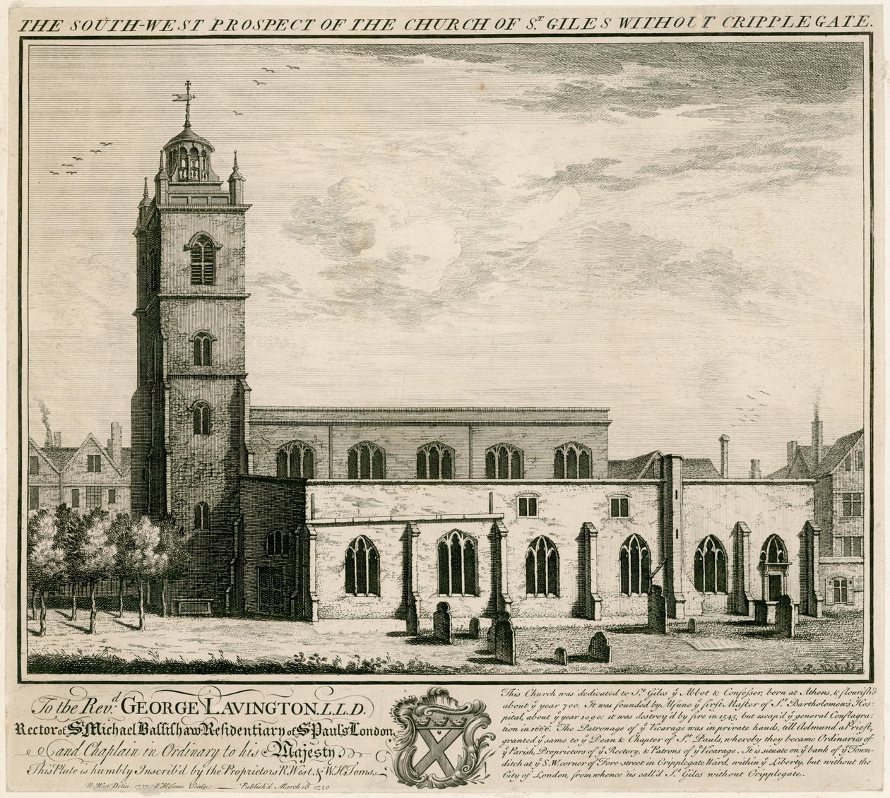 Kirche St. Giles ohne Cripplegate, London von English School