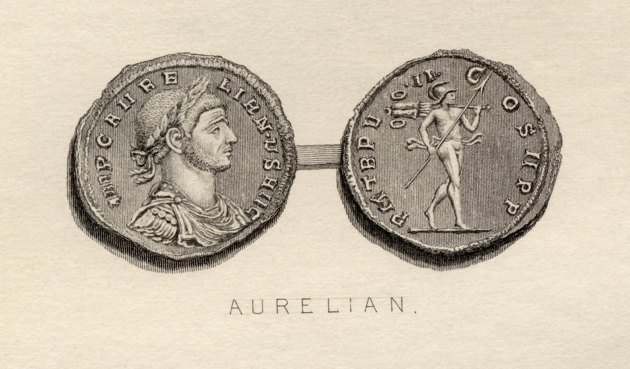 Münze aus der Ära von Aurelian von English School
