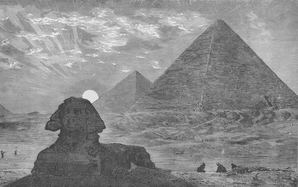 Fernsicht auf die Pyramiden von English School