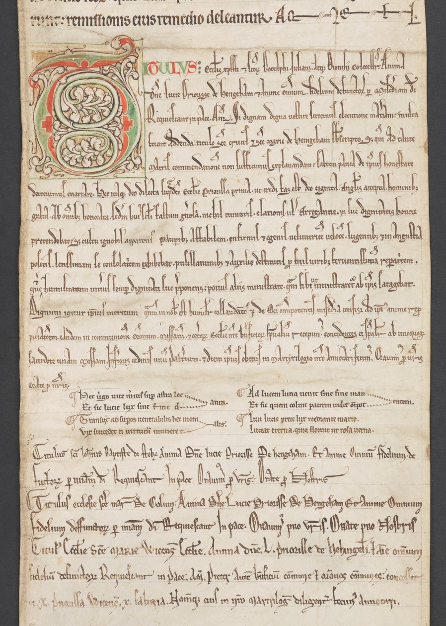 Egerton MS 2849, Membran III, um 1225-30 von English School