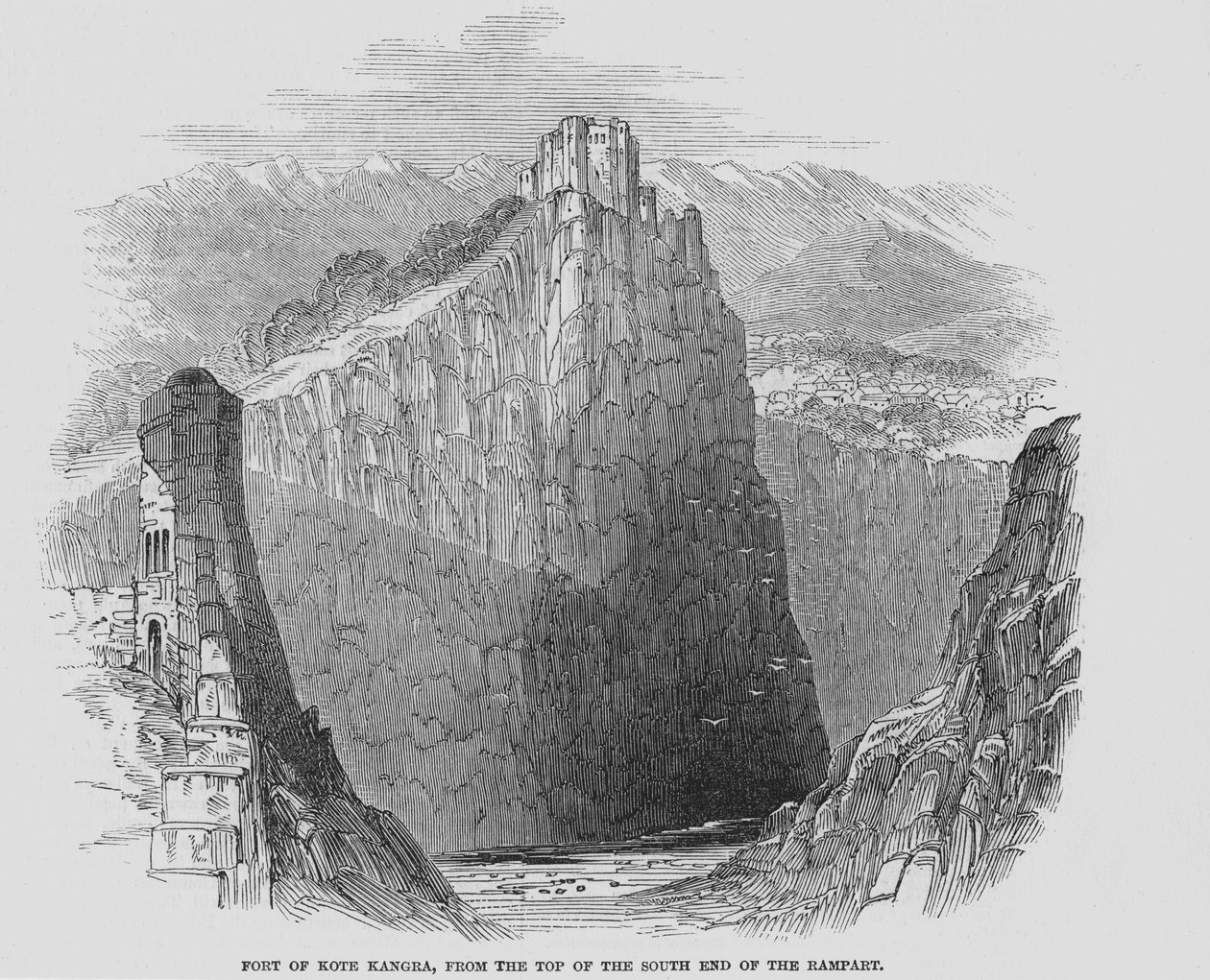 Festung von Kote Kangra von English School