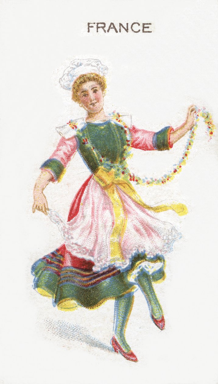 Frankreich, Zigarettenkarte, 1915 von English School