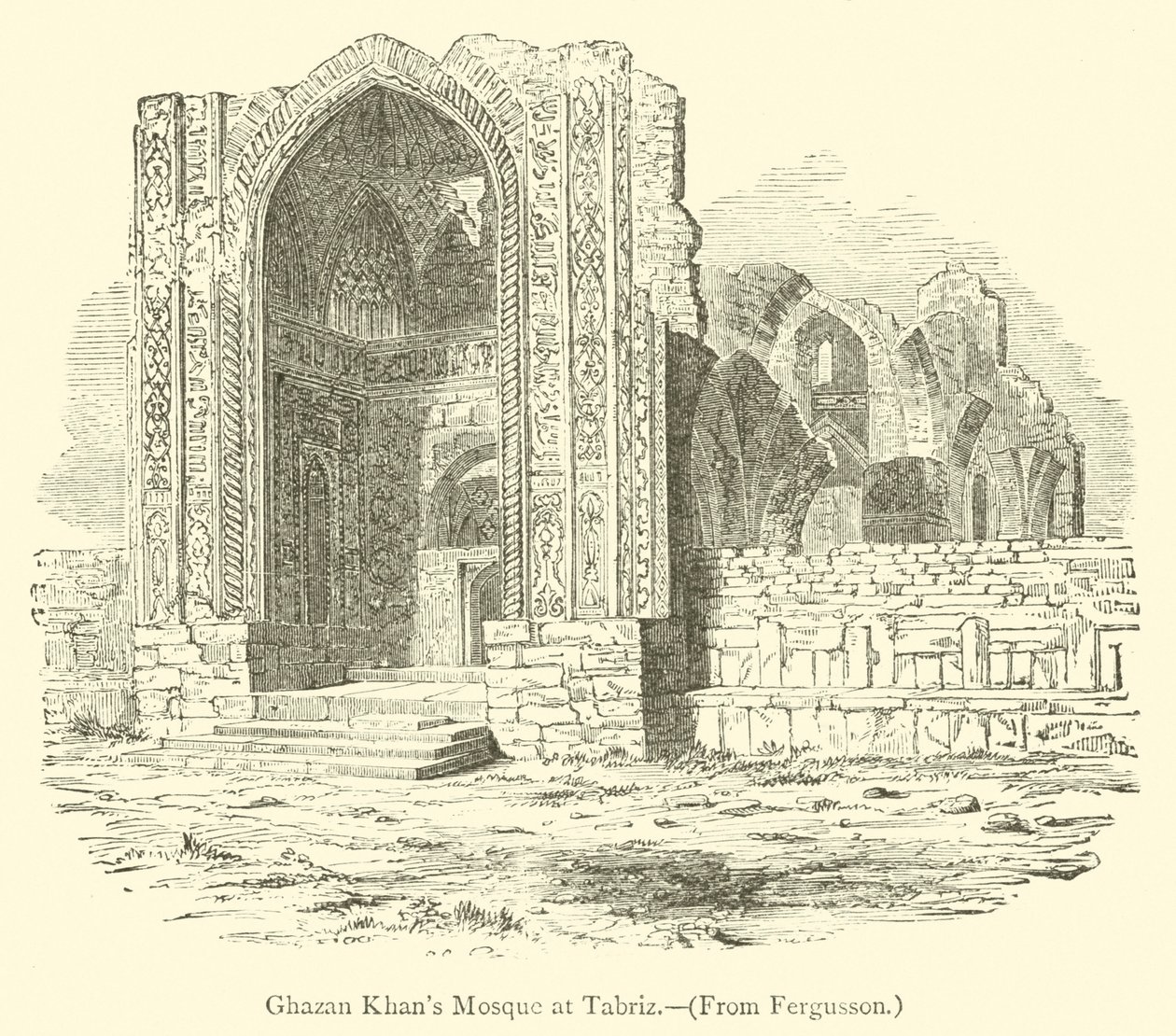 Ghazan Khans Moschee in Tabriz von English School