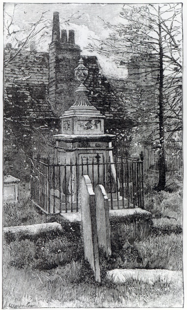 Hogarths Grab in Chiswick Churchyard von English School