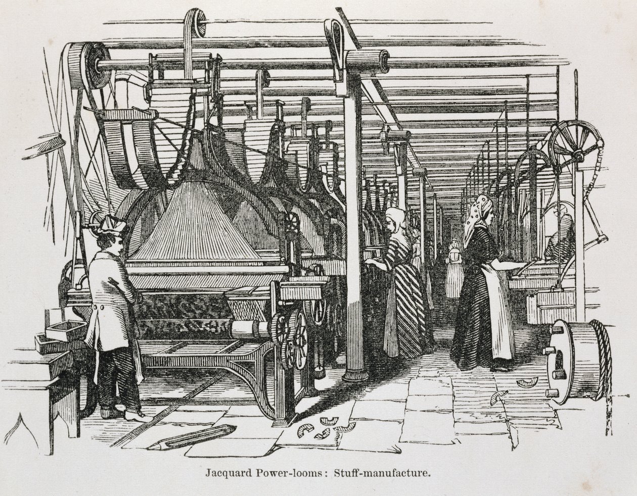 Jacquard-Webstühle von English School