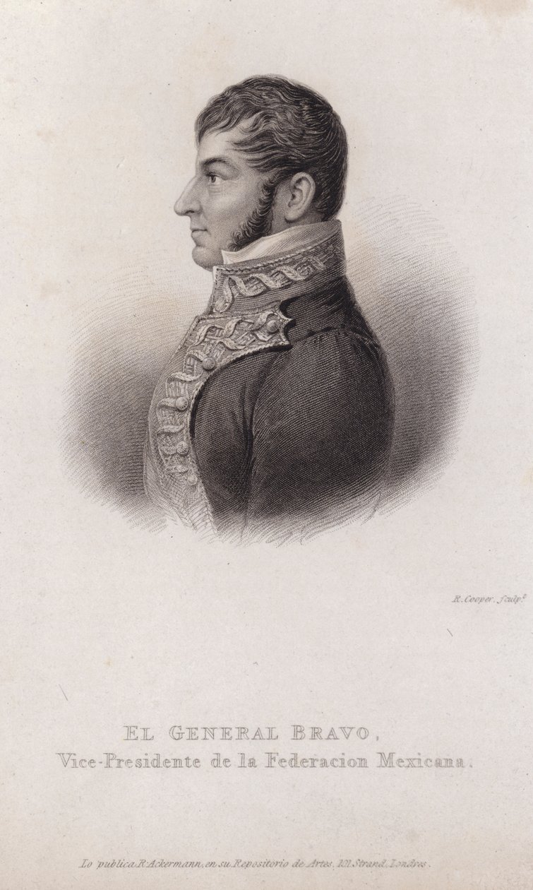 Nicolas Bravo, mexikanischer Soldat und Politiker von English School