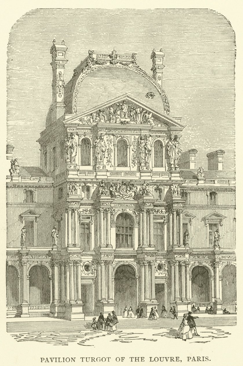 Pavillon Turgot des Louvre, Paris von English School