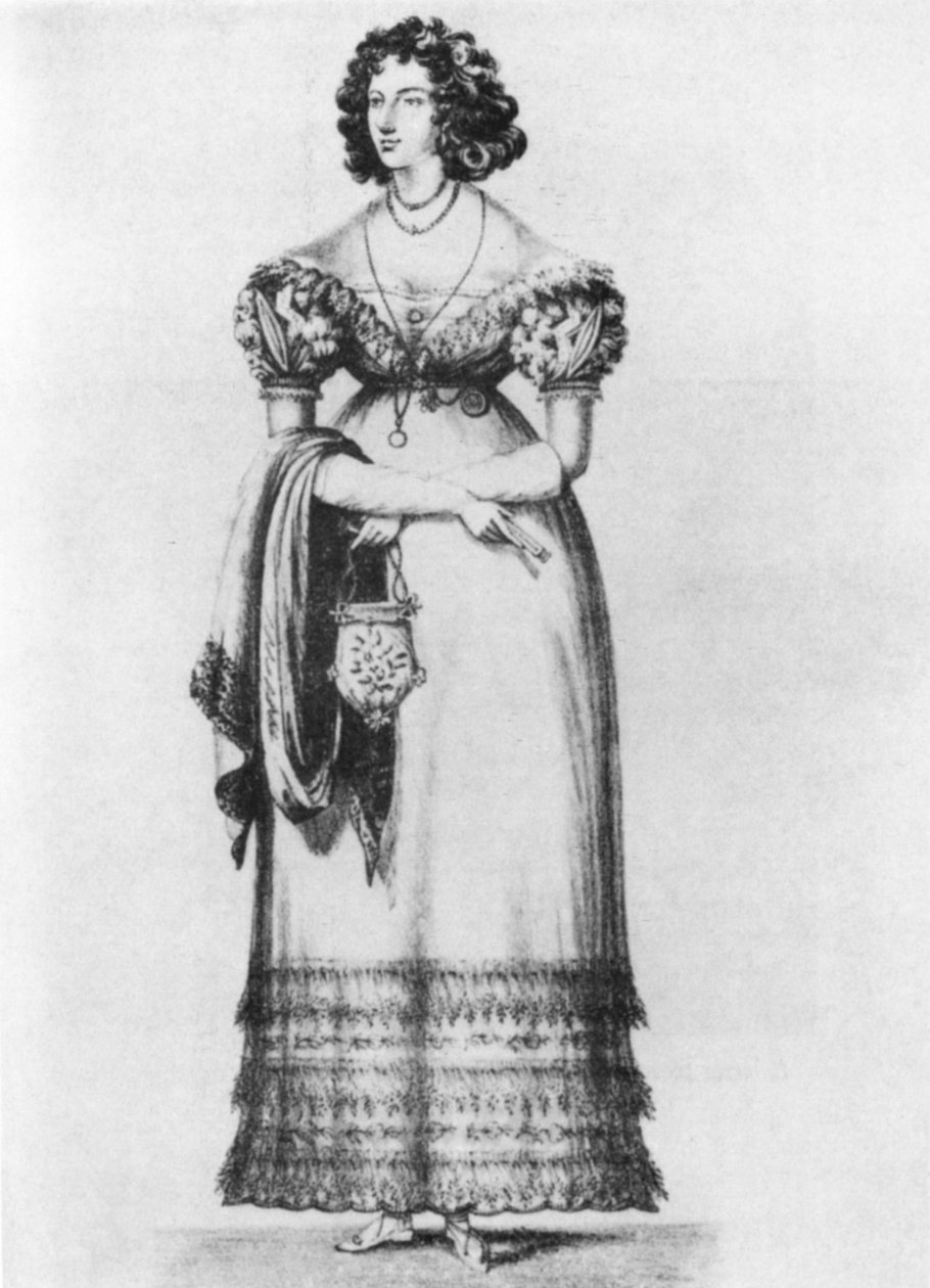 Porträt von Harriette Wilson (1789-1846) von English School