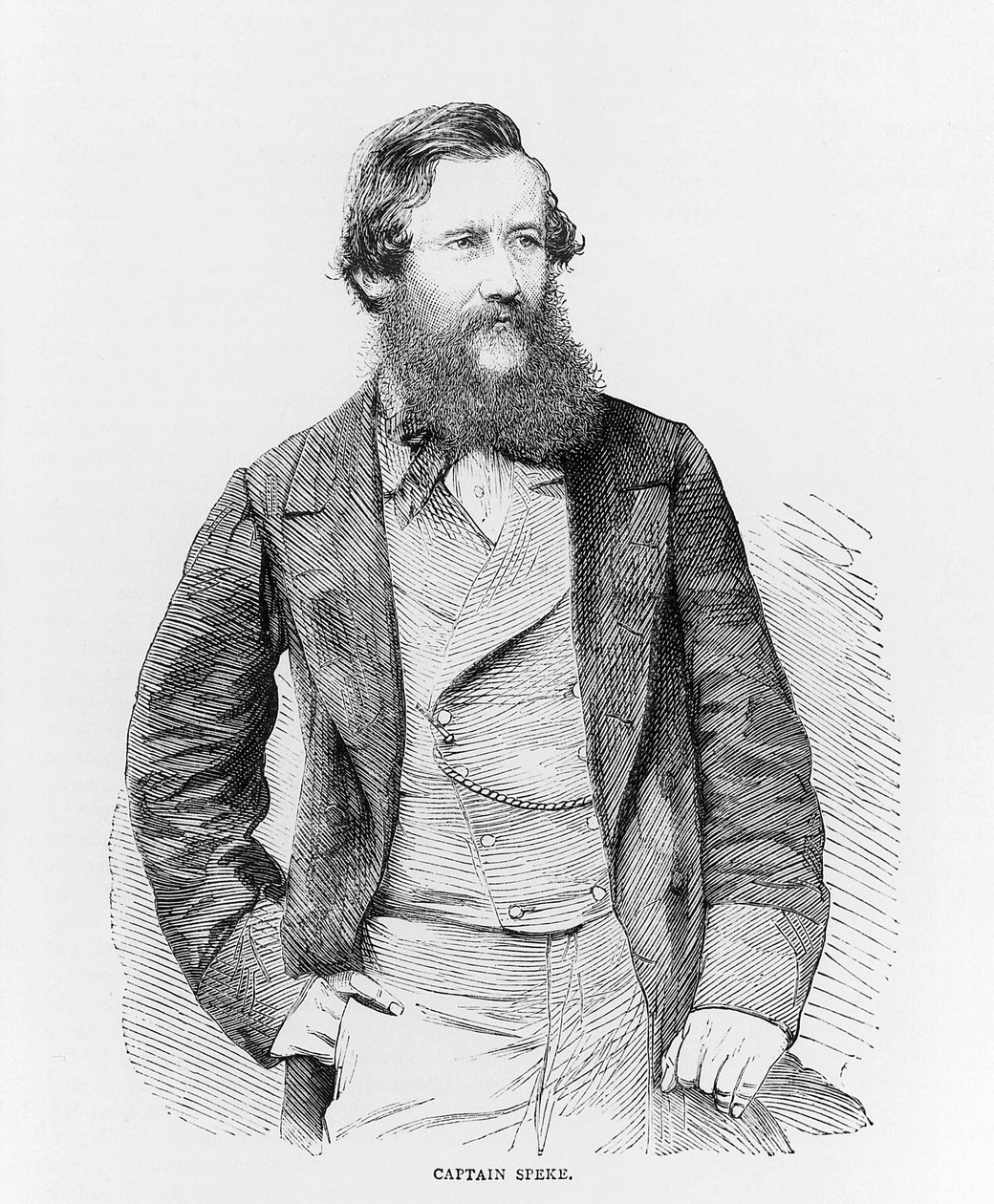 Porträt von John Hanning Speke von English School