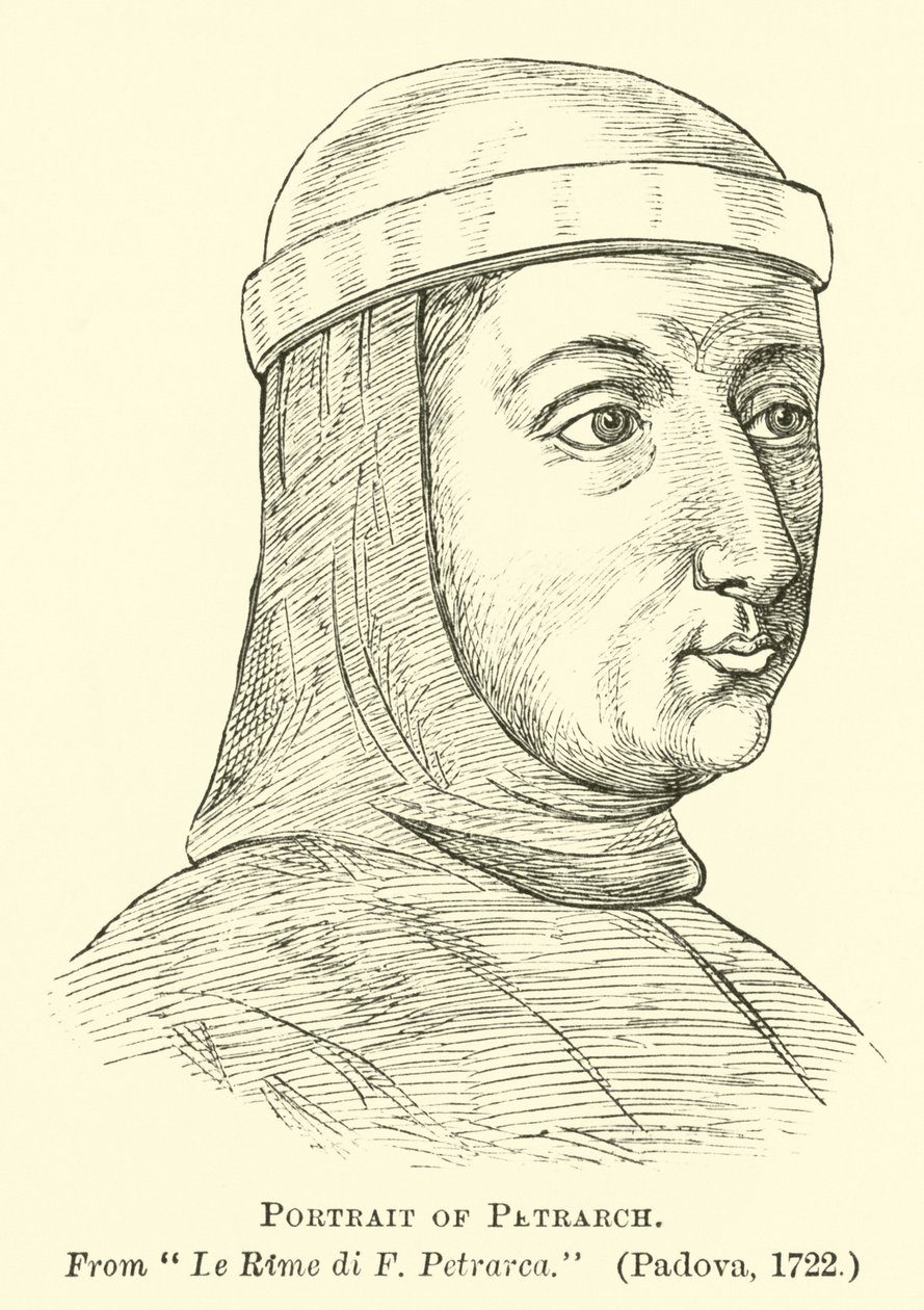 Porträt von Petrarca von English School