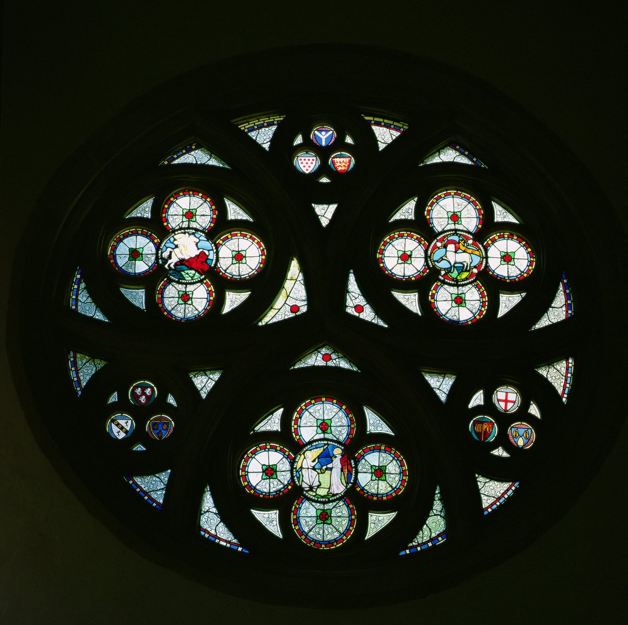 Rosettenfenster von English School