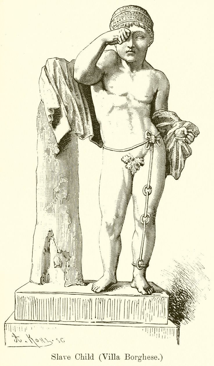 Sklavenkind (Villa Borghese) (Gravur) von English School