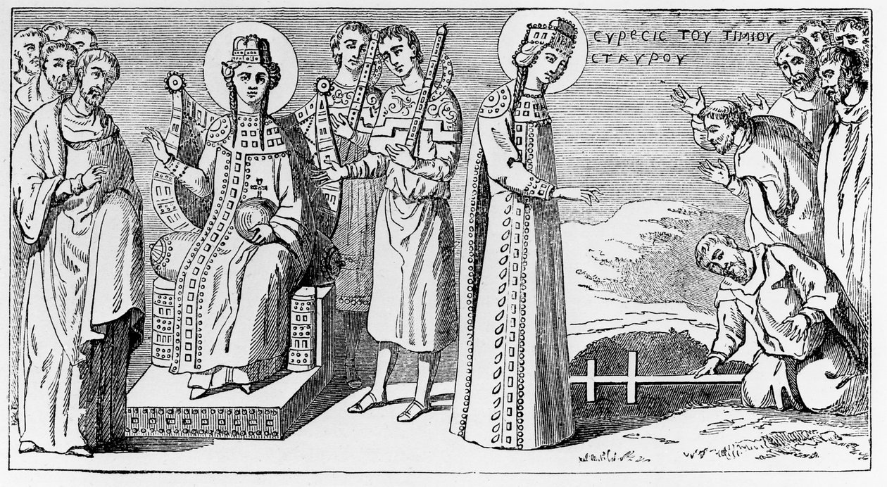 St. Helena entdeckt das Wahre Kreuz von English School