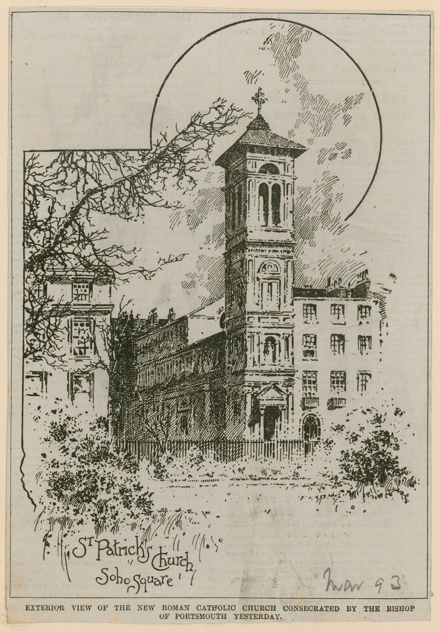 St Patricks Kirche, Soho Square von English School