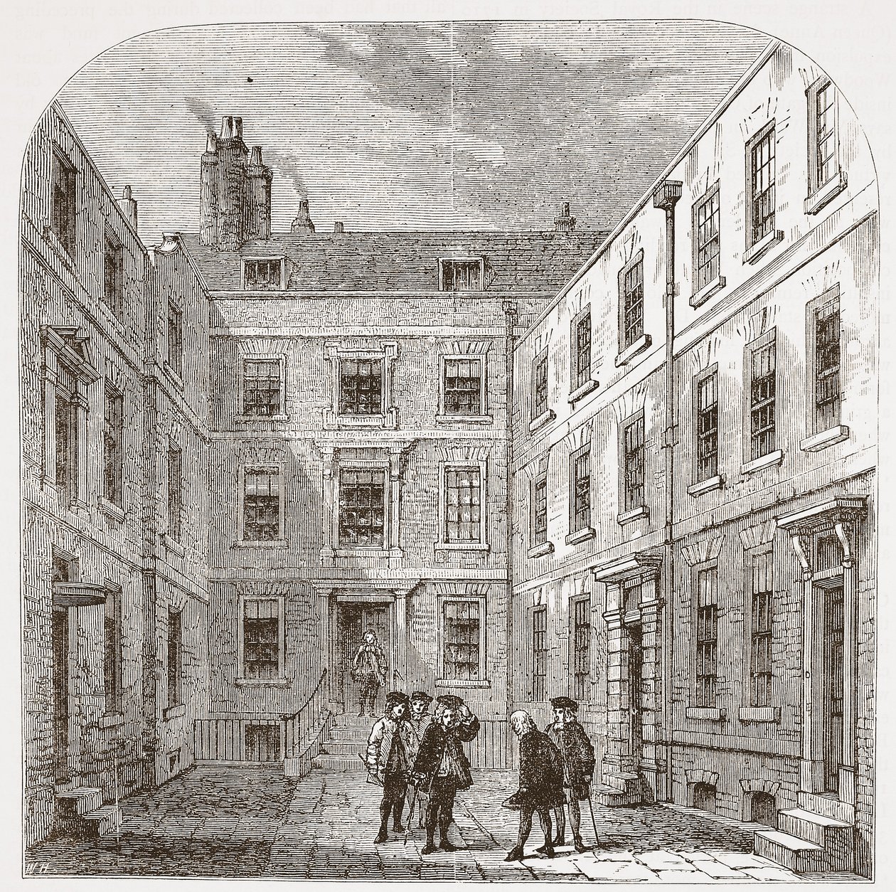 Das Haus der Royal Society in Crane Court von English School