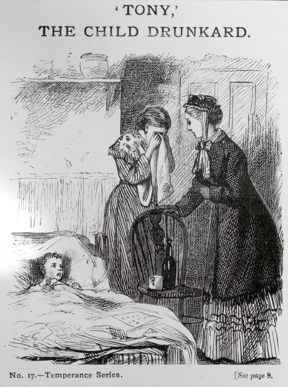 Tony, das betrunkene Kind, ca. 1860 von English School