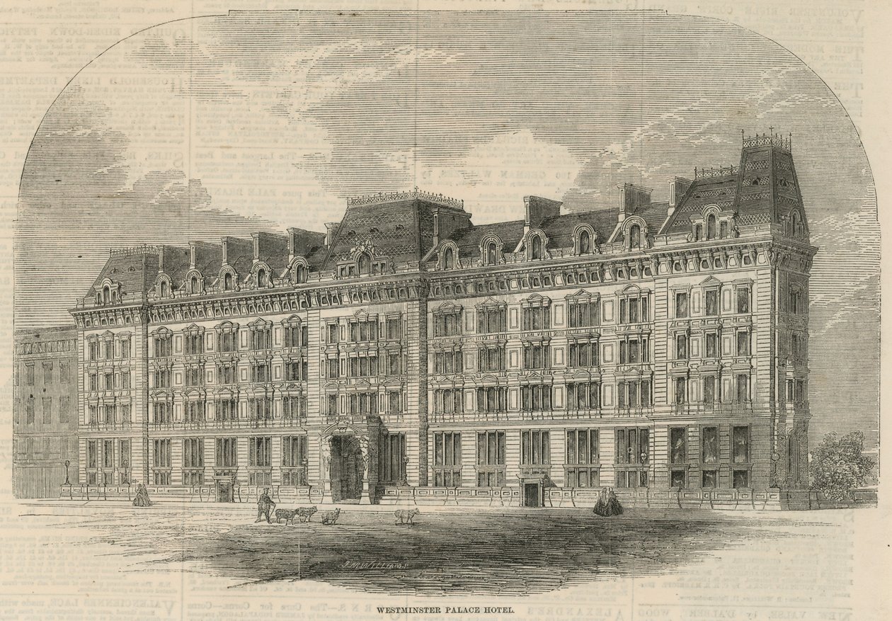 Westminster Palace Hotel von English School