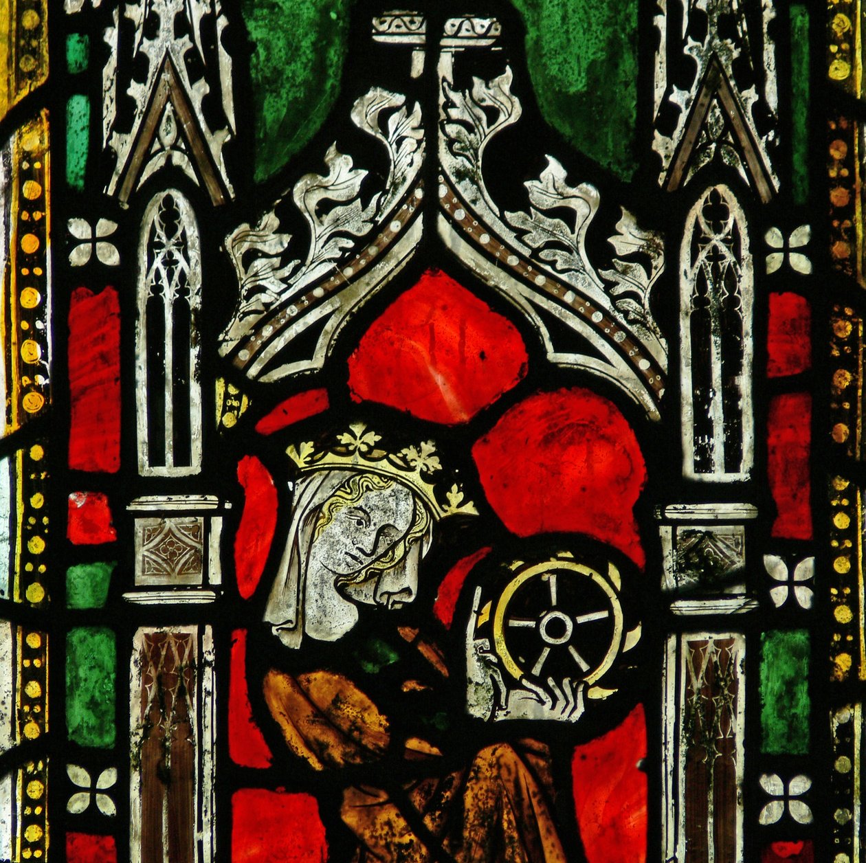 Fenster mit Darstellung von St. Katharina von English School