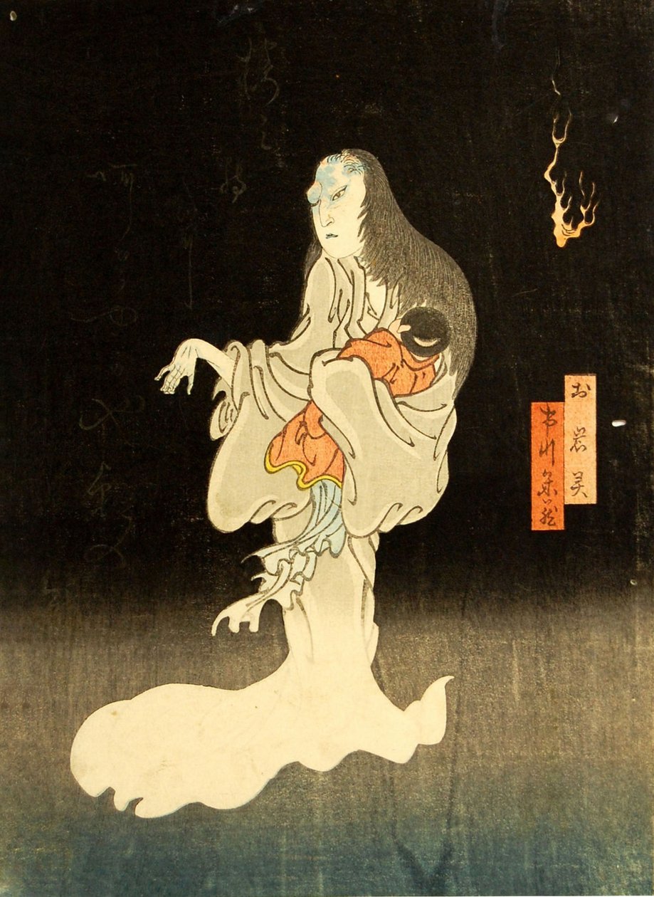 Ichikawa Yonezo als Geist von Oiwa, 1865 von Enjaku